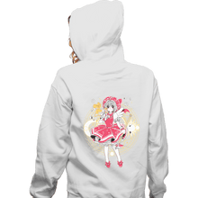 Load image into Gallery viewer, Shirts Zippered Hoodies, Unisex / Small / White Sakura