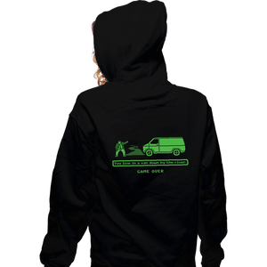 Daily_Deal_Shirts Zippered Hoodies, Unisex / Small / Black Motivational Trail