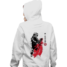 Load image into Gallery viewer, Secret_Shirts Zippered Hoodies, Unisex / Small / White Edward Sumi-e