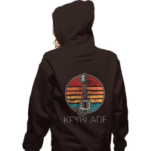 Load image into Gallery viewer, Shirts Zippered Hoodies, Unisex / Small / Dark Chocolate Vintage Keyblade