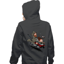 Load image into Gallery viewer, Daily_Deal_Shirts Zippered Hoodies, Unisex / Small / Dark Heather Ben And The Princess
