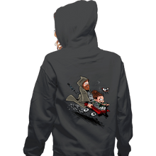 Load image into Gallery viewer, Daily_Deal_Shirts Zippered Hoodies, Unisex / Small / Dark Heather Ben And The Princess