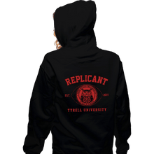Load image into Gallery viewer, Daily_Deal_Shirts Zippered Hoodies, Unisex / Small / Black Replicant University