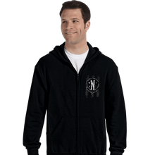 Load image into Gallery viewer, Daily_Deal_Shirts Zippered Hoodies, Unisex / Small / Black Nevermore Pocket Print