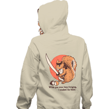 Load image into Gallery viewer, Daily_Deal_Shirts Zippered Hoodies, Unisex / Small / White Squirrel Blade
