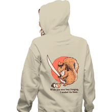 Load image into Gallery viewer, Daily_Deal_Shirts Zippered Hoodies, Unisex / Small / White Squirrel Blade