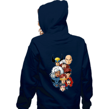 Load image into Gallery viewer, Daily_Deal_Shirts Zippered Hoodies, Unisex / Small / Navy Mutant 97 Heads!