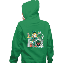 Load image into Gallery viewer, Shirts Zippered Hoodies, Unisex / Small / Irish Green Low Health