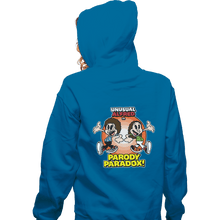 Load image into Gallery viewer, Shirts Pullover Hoodies, Unisex / Small / Sapphire Parody Paradox!