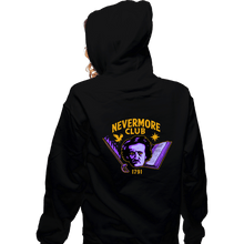 Load image into Gallery viewer, Secret_Shirts Zippered Hoodies, Unisex / Small / Black Nevermore Club