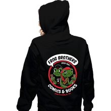Load image into Gallery viewer, Shirts Zippered Hoodies, Unisex / Small / Black Frog Brothers Comics
