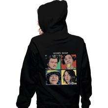 Load image into Gallery viewer, Shirts Zippered Hoodies, Unisex / Small / Black Scoops Troop
