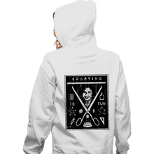 Load image into Gallery viewer, Secret_Shirts Zippered Hoodies, Unisex / Small / White Crafting Is Fun Secret Sale
