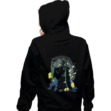 Load image into Gallery viewer, Shirts Zippered Hoodies, Unisex / Small / Black Dark Maleficent