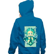Load image into Gallery viewer, Shirts Zippered Hoodies, Unisex / Small / Royal Blue Water Breathing