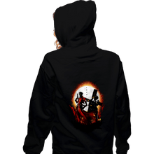 Load image into Gallery viewer, Daily_Deal_Shirts Zippered Hoodies, Unisex / Small / Black 60 Billion Double Dollar Man
