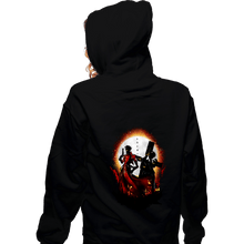 Load image into Gallery viewer, Daily_Deal_Shirts Zippered Hoodies, Unisex / Small / Black 60 Billion Double Dollar Man