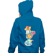Load image into Gallery viewer, Shirts Zippered Hoodies, Unisex / Small / Royal Blue Magical Silhouettes - Cheshire Cat