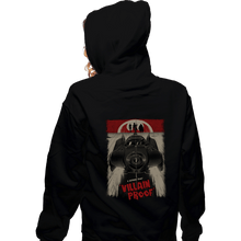 Load image into Gallery viewer, Secret_Shirts Zippered Hoodies, Unisex / Small / Black Villain Proof Poster