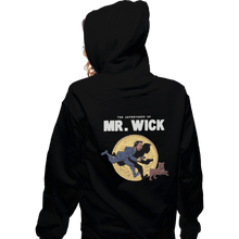 Load image into Gallery viewer, Shirts Zippered Hoodies, Unisex / Small / Black The Adventures Of Mr. Wick