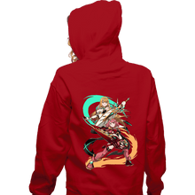 Load image into Gallery viewer, Daily_Deal_Shirts Zippered Hoodies, Unisex / Small / Red Dual Sword Users
