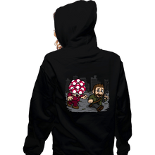 Load image into Gallery viewer, Daily_Deal_Shirts Zippered Hoodies, Unisex / Small / Black Evil Mushroom!