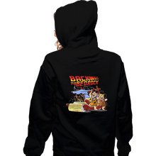 Load image into Gallery viewer, Daily_Deal_Shirts Zippered Hoodies, Unisex / Small / Black Back to Bedrock