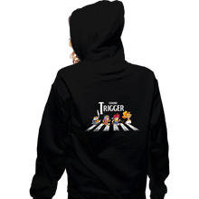 Load image into Gallery viewer, Daily_Deal_Shirts Zippered Hoodies, Unisex / Small / Black Chrono Trigger Road