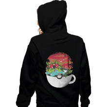 Load image into Gallery viewer, Shirts Zippered Hoodies, Unisex / Small / Black Cup Of Grass