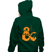 Load image into Gallery viewer, Daily_Deal_Shirts Zippered Hoodies, Unisex / Small / Irish Green Basements & Dragons