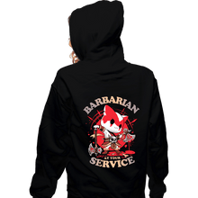 Load image into Gallery viewer, Daily_Deal_Shirts Zippered Hoodies, Unisex / Small / Black Barbarian's Call