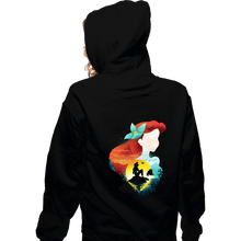 Load image into Gallery viewer, Daily_Deal_Shirts Zippered Hoodies, Unisex / Small / Black Ariel Shadow