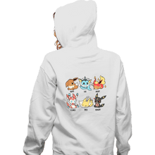 Load image into Gallery viewer, Secret_Shirts Zippered Hoodies, Unisex / Small / White Eevee Emotes