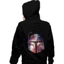 Load image into Gallery viewer, Daily_Deal_Shirts Zippered Hoodies, Unisex / Small / Black Galactic Boba Fett
