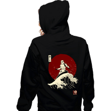 Load image into Gallery viewer, Daily_Deal_Shirts Zippered Hoodies, Unisex / Small / Black Empire Wave