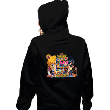 Load image into Gallery viewer, Secret_Shirts Zippered Hoodies, Unisex / Small / Black Select 90s Anime Hero