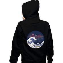Load image into Gallery viewer, Daily_Deal_Shirts Zippered Hoodies, Unisex / Small / Black Surfing The Great Wave