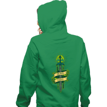 Load image into Gallery viewer, Shirts Zippered Hoodies, Unisex / Small / Irish Green Brave Hero