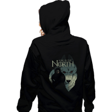 Load image into Gallery viewer, Shirts Zippered Hoodies, Unisex / Small / Black King In The North