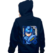 Load image into Gallery viewer, Secret_Shirts Zippered Hoodies, Unisex / Small / Navy A Metal Hero