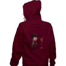 Load image into Gallery viewer, Shirts Zippered Hoodies, Unisex / Small / Maroon Snitch Wings