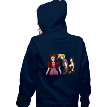 Load image into Gallery viewer, Shirts Zippered Hoodies, Unisex / Small / Navy Distracted Cloud