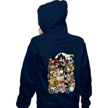 Load image into Gallery viewer, Daily_Deal_Shirts Zippered Hoodies, Unisex / Small / Navy Made Of Movies