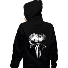 Load image into Gallery viewer, Shirts Zippered Hoodies, Unisex / Small / Black Punisher