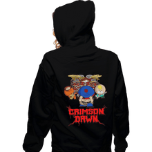 Load image into Gallery viewer, Shirts Pullover Hoodies, Unisex / Small / Black Crimson Dawn