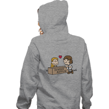 Load image into Gallery viewer, Secret_Shirts Zippered Hoodies, Unisex / Small / Sports Grey Office Love