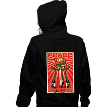 Load image into Gallery viewer, Shirts Zippered Hoodies, Unisex / Small / Black Superior Fire Flower