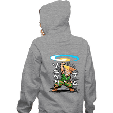 Load image into Gallery viewer, Daily_Deal_Shirts Zippered Hoodies, Unisex / Small / Sports Grey Sonic Disc
