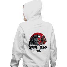 Load image into Gallery viewer, Shirts Zippered Hoodies, Unisex / Small / White Kaiju VS Titan