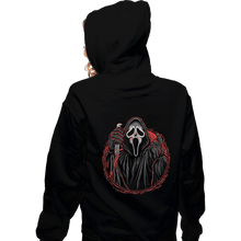 Load image into Gallery viewer, Daily_Deal_Shirts Zippered Hoodies, Unisex / Small / Black The Woodsboro Slasher